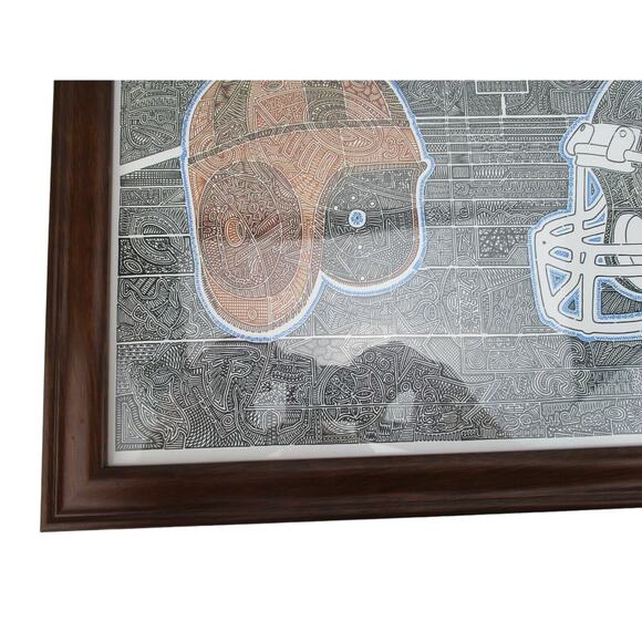 A Time Of Football by Gregg Visintainer 17.75" x 13.75" Framed Hidden Art - Picture 3 of 8